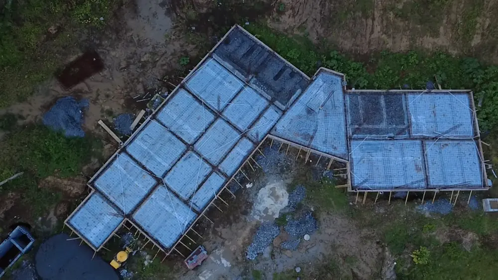 Aerial survey of a property in St. Vincent